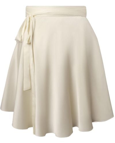 Lily Phellera / Neutrals Pina Wrap Skirt In Angel Breath - Natural