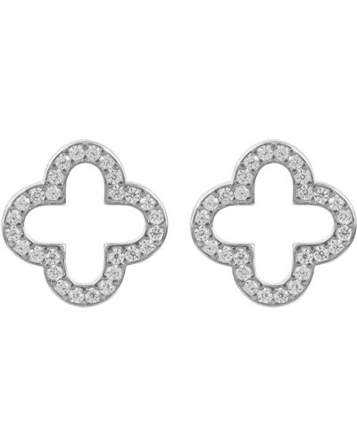 LÁTELITA London Byzantine Clover Earrings Silver - Metallic