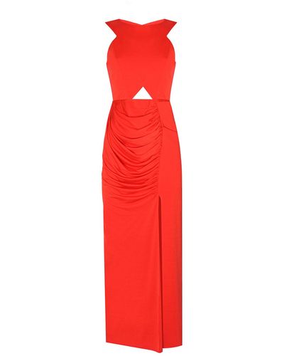 Mirimalist Aura Maxi Dress - Red