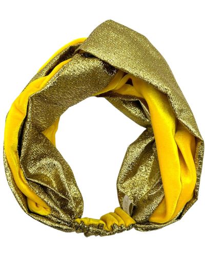 Julia Clancey Snazzy Sunshine Turban Twist Headband - Yellow