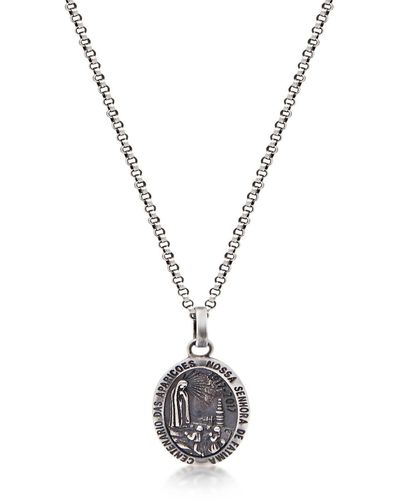 Nialaya Necklace With Lady Of Fatima Amulet - Metallic
