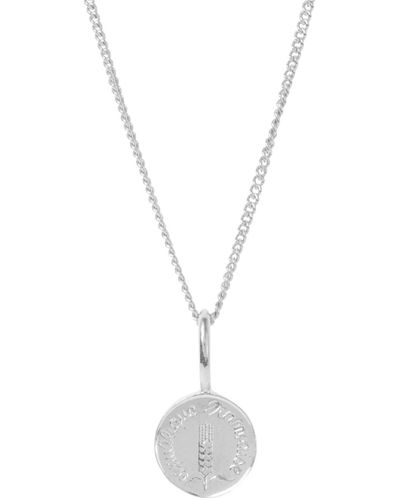 Katie Mullally French Centime Coin Charm Necklace - Metallic