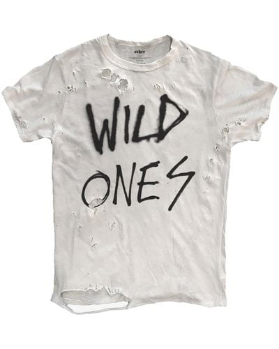 Other Wild Ones Graffiti Thrasher T-shirt - Gray