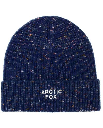 Arctic Fox & Co. The Embroidered Beanie In Deep Lagoon Navy - Blue
