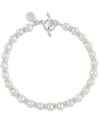 Dower & Hall Pearls Halo Bracelet - Metallic
