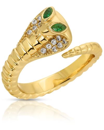 Glamrocks Jewelry Cobra Coil Ring - Metallic