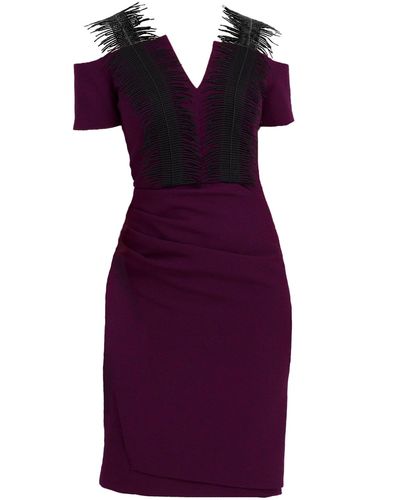 Mellaris Agnes Burgundy Dress - Purple