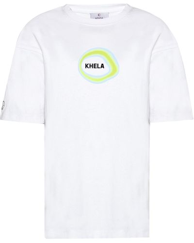 Khéla the Label Oversize Logo T-shirt - White