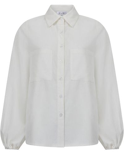 Lula-Ru Carla Cotton Shirt - White