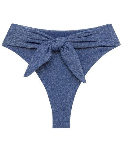 Montce Sky Sparkle Paula Tie-up Bikini Bottom - Blue