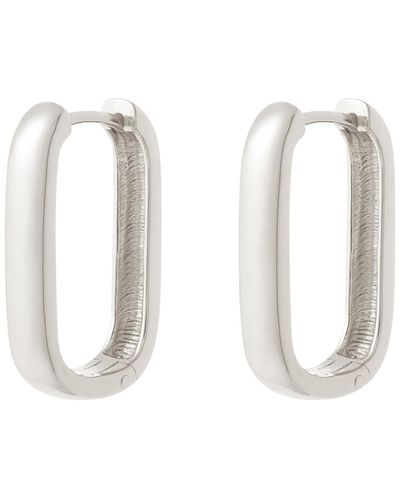 Cartilage Cartel Oval Hoops - White