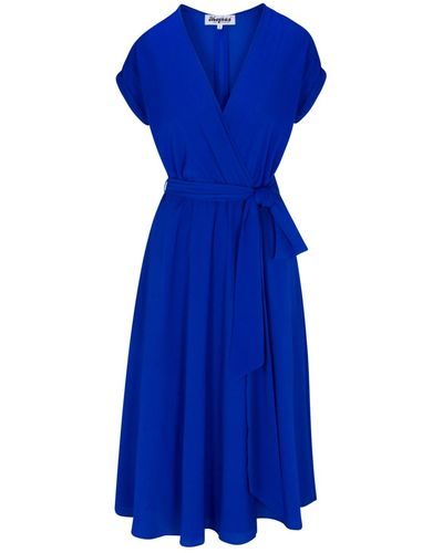 Meghan Fabulous Jasmine Midi Dress - Blue