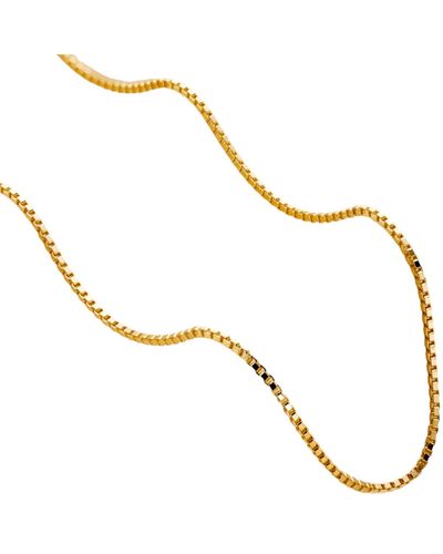 Posh Totty Designs Yellow Plated Box Chain Necklace - Metallic