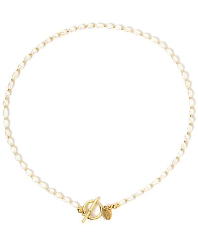 ARMS OF EVE Bahamas Pearl Necklace - Metallic