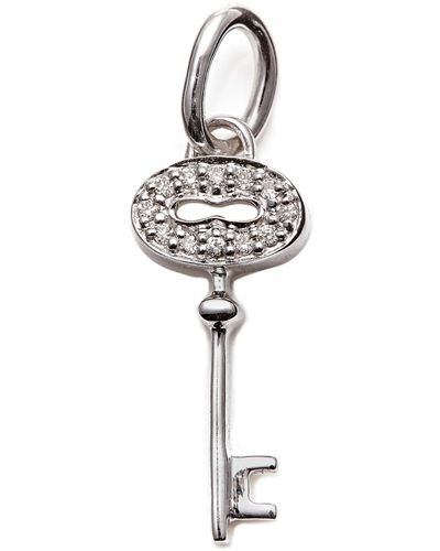 Kaizarin Key To Your Dreams Pendant In Gold - White