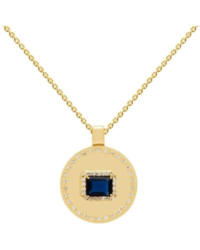 Lavani Jewels Goldplated Alisa Necklace - Blue
