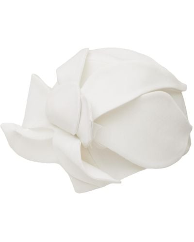 Julia Allert Avant-garde Brimless Hat - White