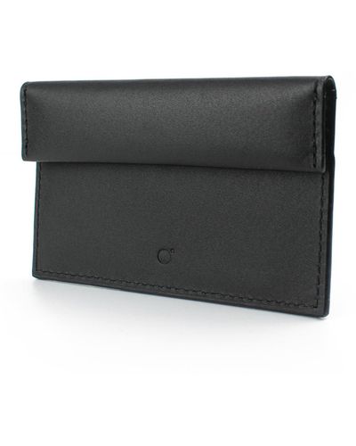 godi. Handmade Compact Leather Coin And Card Holder - Black