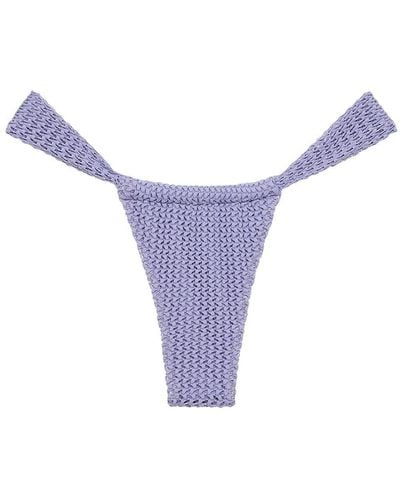 Montce Lavender Crochet Sandra Bikini Bottom - Purple