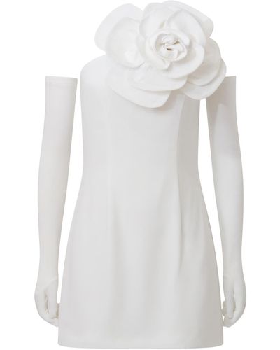 Miscreants Miranda Dress & Gloves - White