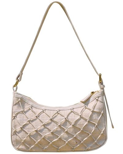 Kaya Neutrals Sai Hand-knotted Bag In - Gray