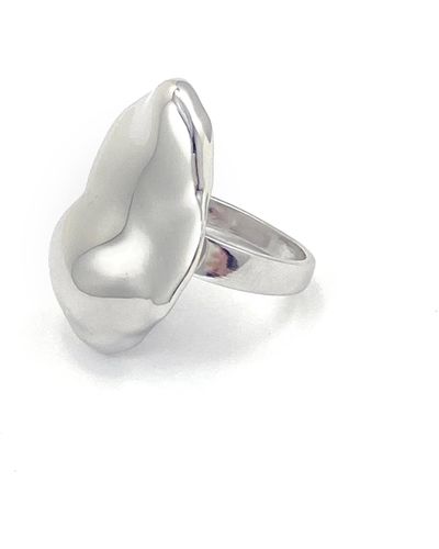 Biko Jewellery Molten Ring - White