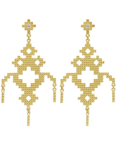 Zoe & Morgan Amaru Earrings - Metallic