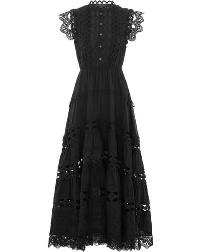 Hortons England The Riviera Maxi Dress - Black
