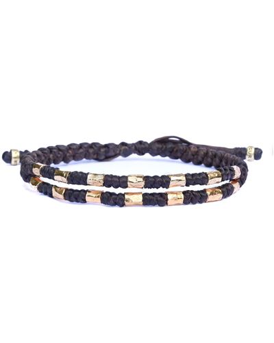 Harbour UK Bracelets Viking Gold Rope Bracelet For - Blue