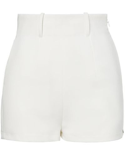 Nissa High Waisted Shorts - White