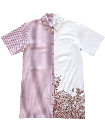 Zenzee Two Tone Shirt Dress - Multicolor