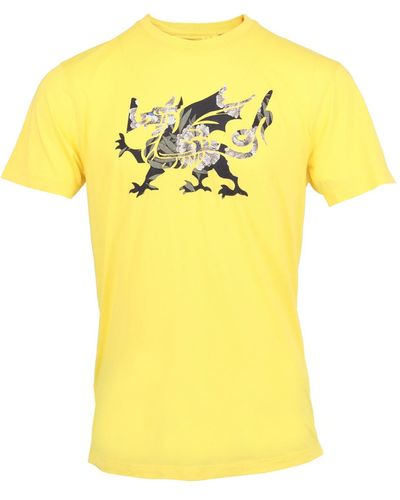 lords of harlech Rob Dragon Tee In Yellow