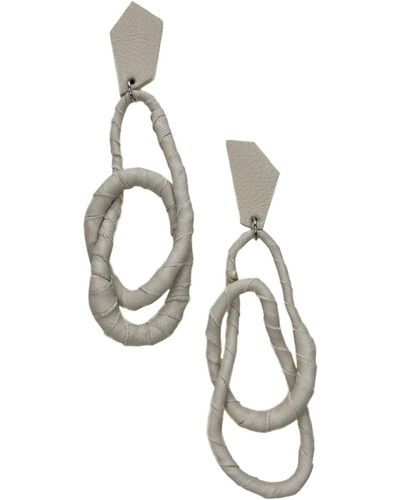 WAIWAI Ivory Geo Flex Dangle Earrings - Metallic