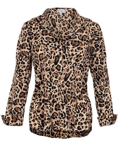 At Last Soho Shirt In Leopard - Brown