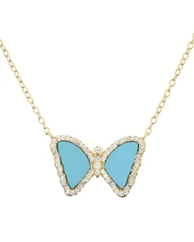 KAMARIA Mini Gemstone Butterfly Turquoise - Blue