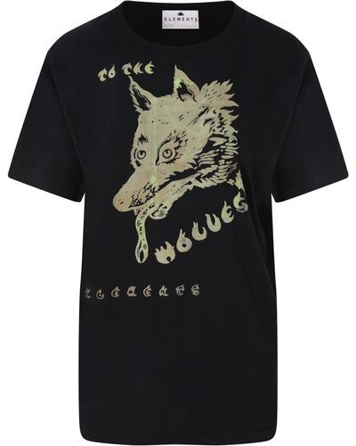Klements Wolf Printed T Shirt - Multicolor
