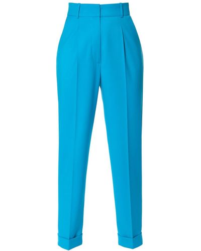 AGGI Kelly Jewel Tailored Trousers With Cuffs - Blue