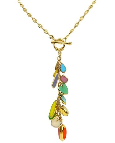 Aracheli Studio Multi Color Cluster Charm Necklace - Metallic