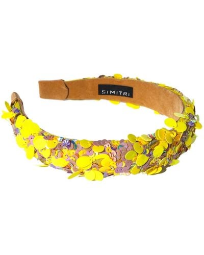 Simitri Lemon Kitsch Headband - Yellow