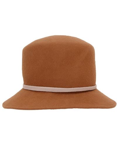 Le Réussi Cloche Hat - Brown