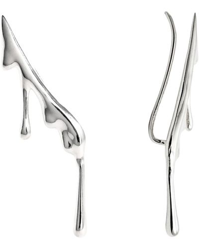 MARIE JUNE Jewelry Dripping Sterling Ear Climber - Metallic