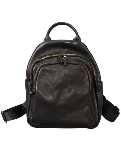 Rimini Leather Backpack 'greta' - Black