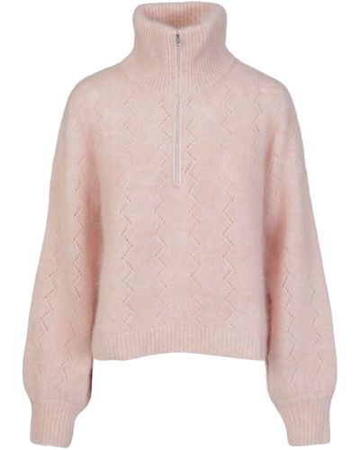 tirillm "mille" Fluffy Mohair Pullover - Pink