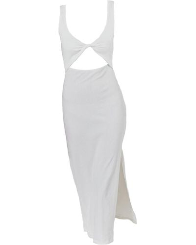 Lezat Krista Twist Dress - White