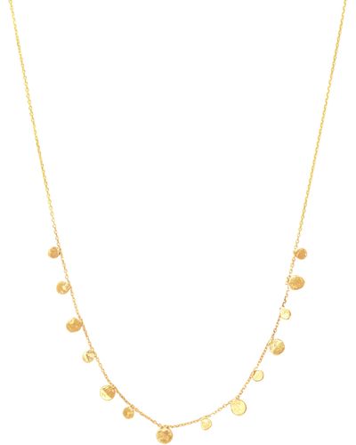Lily Flo Jewellery Scattered Stars Demi Necklace In Solid Gold - Metallic