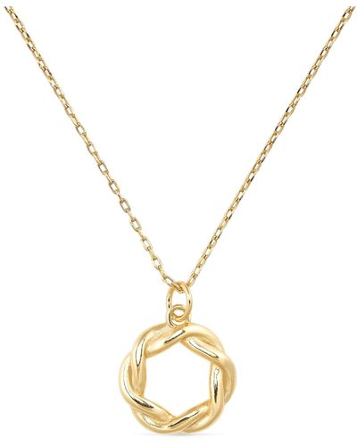 Elk & Bloom Circle Necklace - Metallic