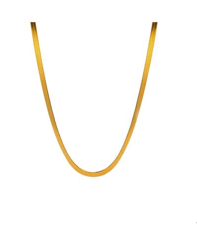 Gosia Orlowska Amelia Gold Flat Necklace - Metallic