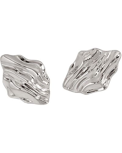 Janus Edinburgh Sterling Affric Stud Earrings - Metallic