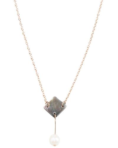 LIKHÂ Black Mother-of-pearl Necklace - Metallic