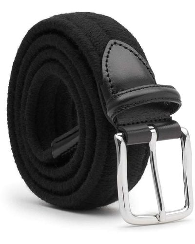 Dalgado Elastic Braided Wool Belt Giorgio - Black